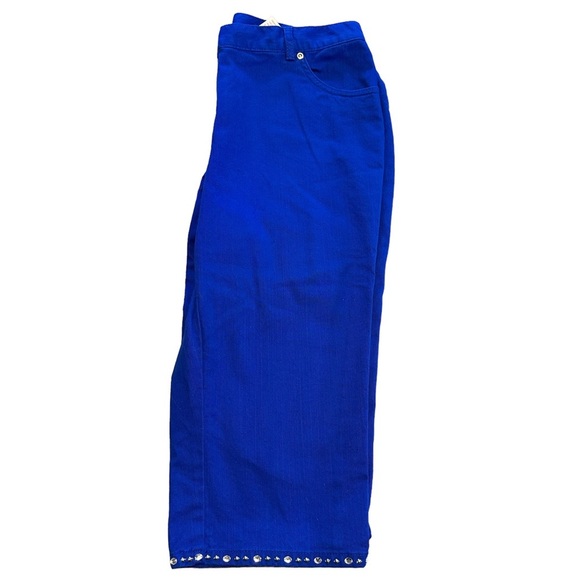 Hearts of Palm Cobalt Blue Long Bermuda Shorts - 8P - Picture 8 of 9